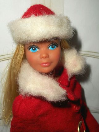 Vintage Barbie Sunsational Malibu Skipper Doll In Best Buy 8613,  Red Boots