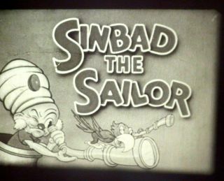 16mm Film Cartoon Sinbad The Sailor Ub Iwerks 1936 Sound Film Rare