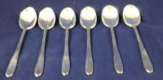 6 Rare Vintage Walker Hall David Mellor Silver Plated Epns Pride Tea Spoons Vgc