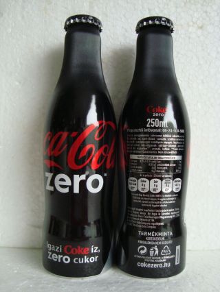 Rare Coca Cola “zero” Aluminium Bottle From The Hungary 2009