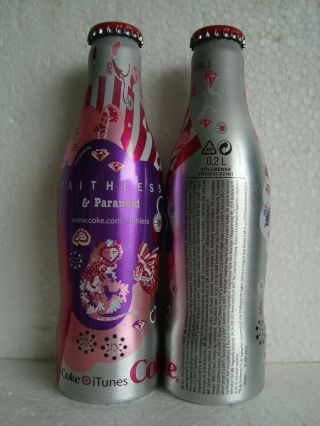 Rare Coca Cola “faithless Paranoid” Aluminium Bottle From Hungary 2007