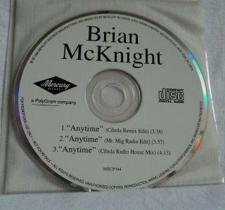 Brian Mcknight - Anytime (remixes) - Rare 3 Track Promo Cd Single