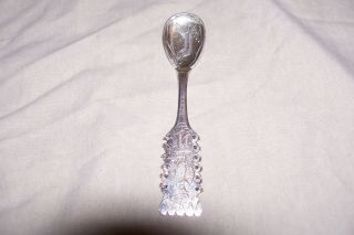 Vintage Sterling Silver Swedish Lapp Sami Reindeer Wedding Spoon