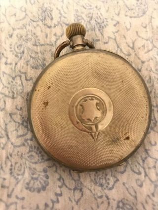 Antique Silver J W Benson Pocket Watch White Face Roman Numerals Hallmarked 925 3
