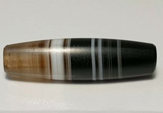Rare Antique South East Asian Banded Agate Bead