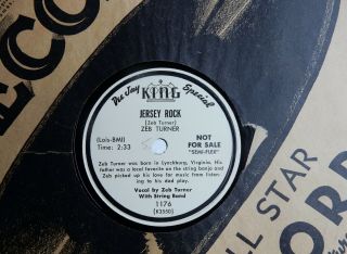 Rare Rockabilly Wlp Zeb Turner On King Label 1176 10 " 78 Rpm Record
