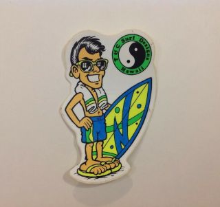 Nos T&c Surf Designs Hawaii Joe Cool Town And Country Vintage 1980s Sticker