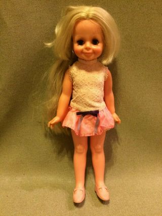 Vintage 1969 Ideal Crissy Velvet Growing Hair Doll 15 "
