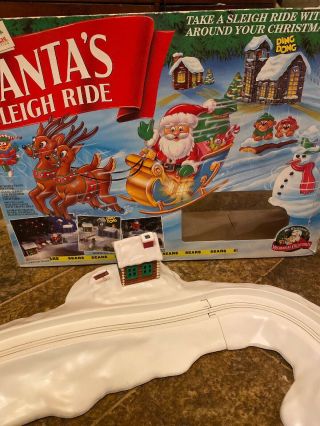 Vintage Mr Christmas Santa’s Sleigh Ride Train Track Animated Rare
