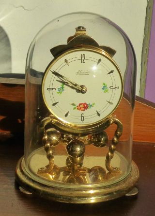 Vintage Perpetual Anniversary 400 Day Clock By Kundo,  Needs Slight Attention