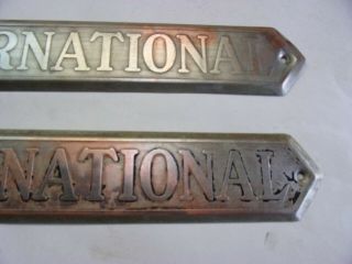 Vintage International Harvester Emblems,  Antique Pair RH and LH 2