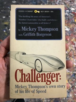 Challenger Mickey Thompson Own Story Rare Paperback Racing Hot Rod Collectible