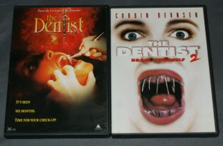 The Dentist / Dentist 2,  The: Brace Yourself (dvd,  1999) Rare Horror 2 Film Set