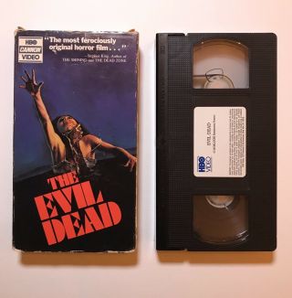 The Evil Dead Vhs Rare Hbo Cannon Video Version Horror Bruce Campbell Sam Raimi