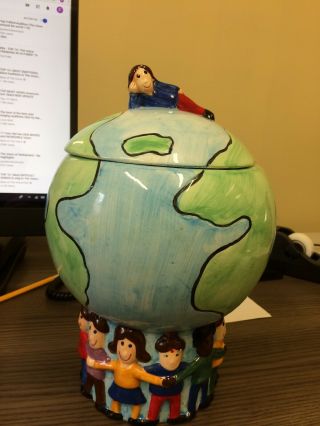 Save The Children Globe Cookie Jar Kids Collectable Kids Around The World Rare
