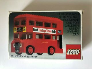 Vintage 1974 Lego Set 760 London Bus Box And Instructions
