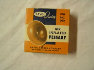 Vintage Davol Air Inflated Vaginal Pessary 992 2 - 1/2”