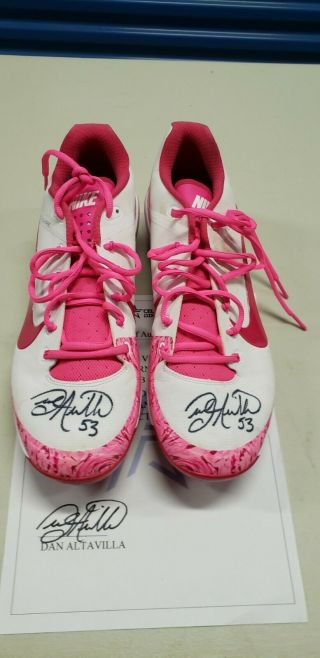 Dan Altavilla Mariners Game Autograph Mothers Day Cleats Rookie Mlb Rare