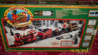 Rare Musical Christmas Magic Express Train Set 5410 Toy State 1999