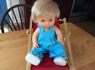 Rare 1980’s Famosa Baby Boy Doll W/ Dimple Anatomically Correct
