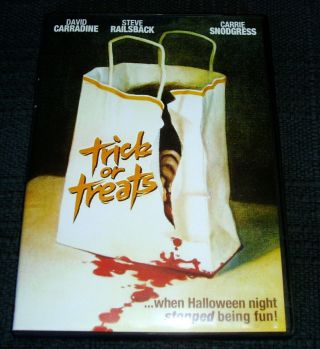 Trick Or Treats Dvd Code Red Cult Horror Halloween Slasher Classic Htf Oop Rare