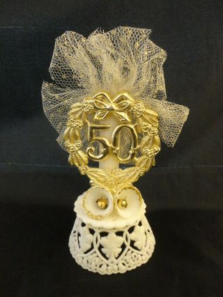 Vintage Wedding Bells Cake Topper 50th Goldenanniversary Dated 1959 726