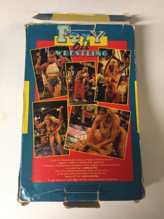 Foxy Oil Wrestling VHS Rare Big Box 80’s Trash Heavy Metal Soundtrack Obscure 2