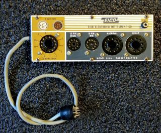 Vintage Rare Eico 610a Socket Adapter For Compactron,  Novar,  Magnavol Tubes