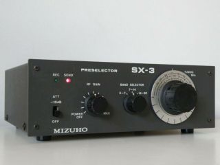 Rare 1980s Mizuho Japan Sx - 3 Rf Preselector For Hf Ham Shortwave Radio Receiver