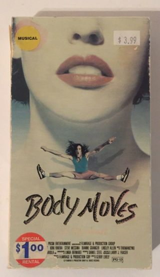 Body Moves Rare & Oop Movie Prism Entertainment Home Video Release Vhs