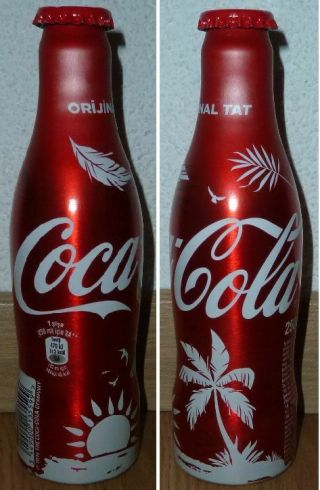 Rare Coca - Cola Coke Summer Alu Bottle Turkey Bottles