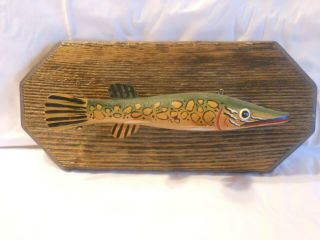 Oscar Peterson Fish Spearing Decoy Wall Plaque By Ron Jacobson Fishing Lure 4