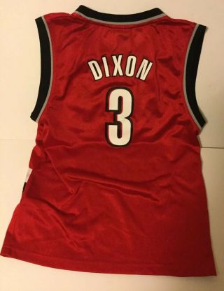 Rare Vintage Portland Trailblazers jersey Reebok Juan Dixon 3 NBA Youth Large 2