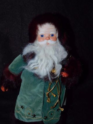 Vintage Gorham Porcelain Santa Claus Musical Doll 16 " Tall