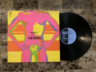 The Kinks Percy Rare Uk Import Pye Textured Cover Psych Vinyl Lp Nm