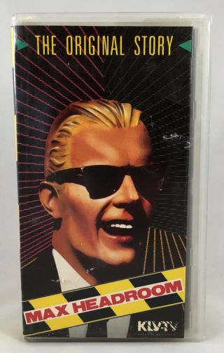 Max Headroom: The Story Vhs Video Tape 1985 Rare