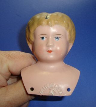 Antique Minerva Tin Doll Head