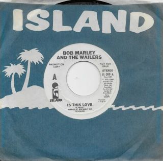 Bob Marley Is This Love Rare Promo 45 From 1978