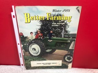 Rare 1958 Oliver Better Farming Tractor Dealer Sales Brochure