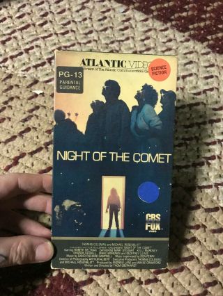 Night Of The Comet Vhs Oop Rare Big Box Slip
