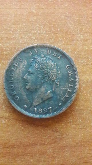 Penny 1827 George Iv Rare