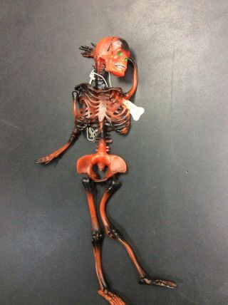 Imperial Skeleton Jiggler Boney Benny Rare Vintage Toy Haloween Red Black Horror