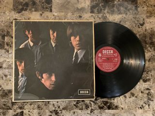 The Rolling Stones No 2 Rare Uk Red Decca Mono Lk 4661 Vinyl Lp Ex Ex,