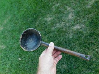 Vintage Rare Vintage Primitive Wooden Spoon Ladle From Pennsylvania