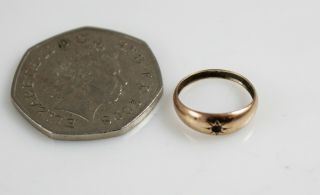 Antique 9ct Gold Ring Very Small Size Miniature Charm Hallmarked Chester 1916