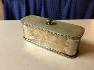 Antique (circa 1870’s) Wallace Bros Nickel Silver Trinket Box