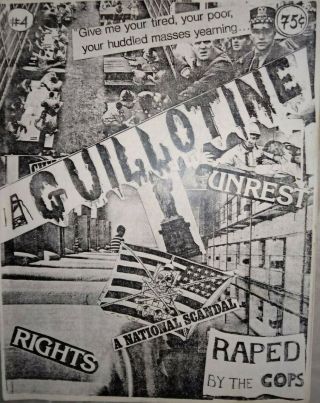 Guillotine 4 Rare Orig 1982 Nyhc Punk Zine,  The Mob,  Kraut,  Aod,  Minor Threat