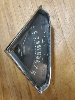 1955 - 59 Chevy Yeller Truck Dashboard Speedometer Gauge Cluster Assembly Rare