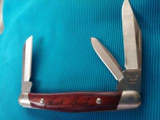 Buck 303 Rosewood Cadet,  Three Blade Folding Pocket Knife.  Chuck Buck Rare
