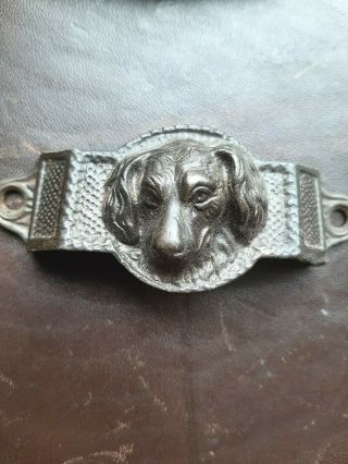 Antique Victorian Bin Cabinet Pull Handle Dog Eastlake Era